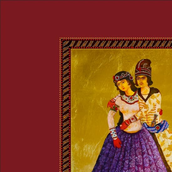 ყაჯარები — Levan Margiani-ის ბალიში Artiani-ისთვის. ფერი: Antique Bordeaux. ზომა: 45x45. სურათი 2